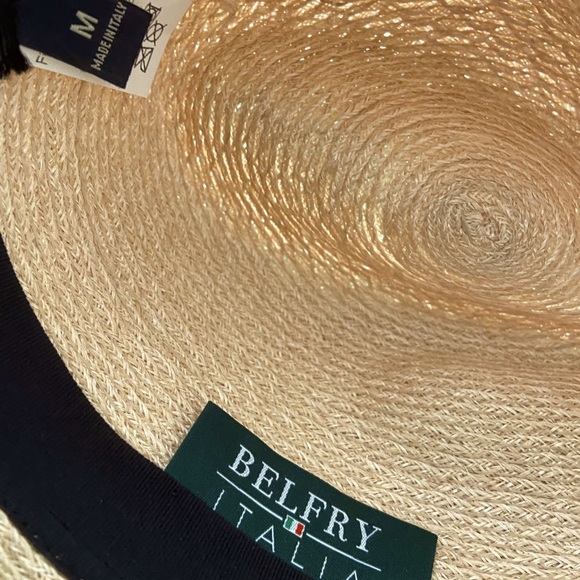 Italian Abaco straw fedora - like new! Size Medium. - Picture 5 of 5